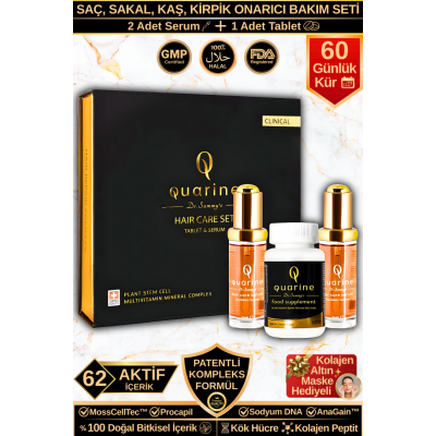 Quarine 2+1 Saç Bakım Seti (2 AYLIK SET)