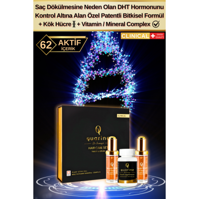 Quarine 2+1 Saç Bakım Seti (2 AYLIK SET)