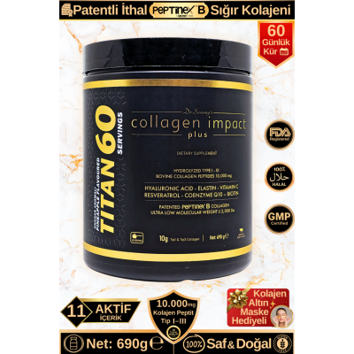 Collagen Impact Plus TITAN 60 (Toplam 690 gr - 60 Günlük Kür)